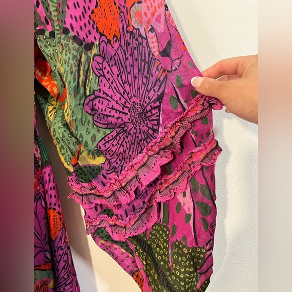 FARM Rio Pink and Green Maxi Dress - Picture 6 of 13